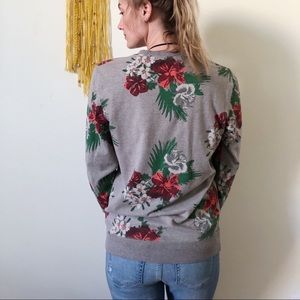 Hawaiian flower sweater